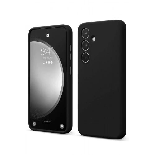 Mey İthalat®  Samsung Galaxy S24 FE Kılıf First Silikon - Siyah