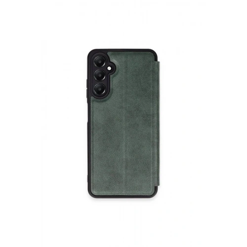 Mey İthalat®  Samsung Galaxy S24 FE Kılıf Flip Cover - Koyu Yeşil