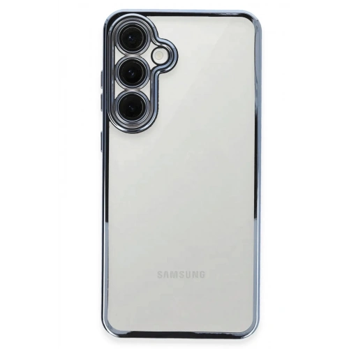 Mey İthalat®  Samsung Galaxy S24 FE Kılıf  Lensli Silikon - Lacivert