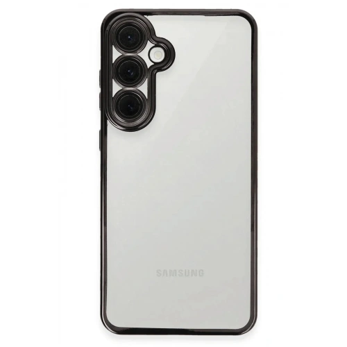 Mey İthalat®  Samsung Galaxy S24 FE Kılıf  Lensli Silikon - Siyah