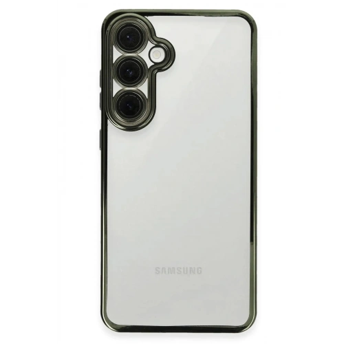 Mey İthalat®  Samsung Galaxy S24 FE Kılıf  Lensli Silikon - Yeşil