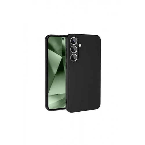 Mey İthalat®  Samsung Galaxy S24 FE Kılıf Nano içi Kadife Silikon - Siyah