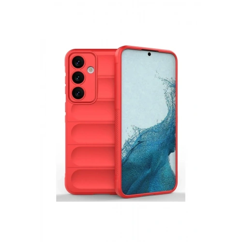 Mey İthalat®  Samsung Galaxy S24 FE Kılıf Optimum Silikon - Kırmızı