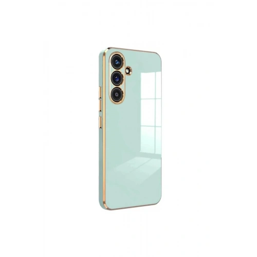 Mey İthalat®  Samsung Galaxy S24 FE Kılıf Volet Silikon - Açık Yeşil