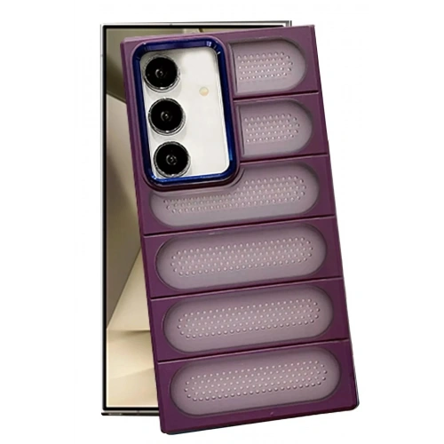 Mey İthalat®  Samsung Galaxy S24 Kılıf Airmax Silikon Kapak - Derin Mor