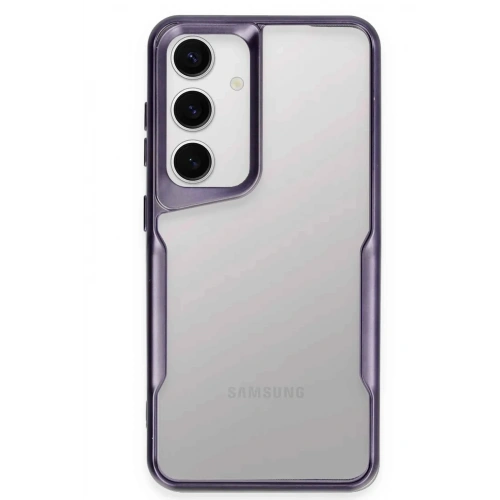 Mey İthalat®  Samsung Galaxy S24 Kılıf Boyi Silikon Kapak - Derin Mor