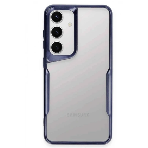 Mey İthalat®  Samsung Galaxy S24 Kılıf Boyi Silikon Kapak - Lacivert