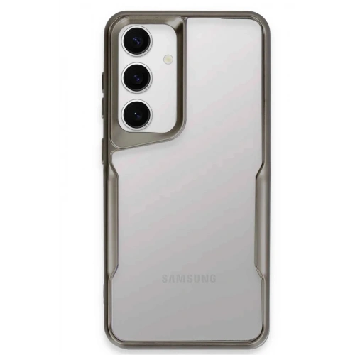 Mey İthalat®  Samsung Galaxy S24 Kılıf Boyi Silikon Kapak - Titan Gri