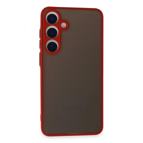 Mey İthalat®  Samsung Galaxy S24 Kılıf Montreal Silikon Kapak - Kırmızı
