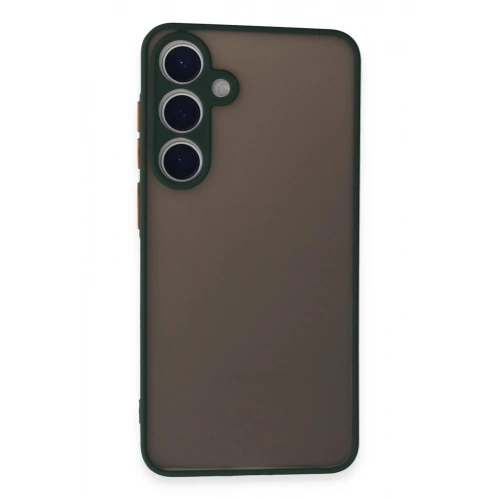 Mey İthalat®  Samsung Galaxy S24 Kılıf Montreal Silikon Kapak - Yeşil