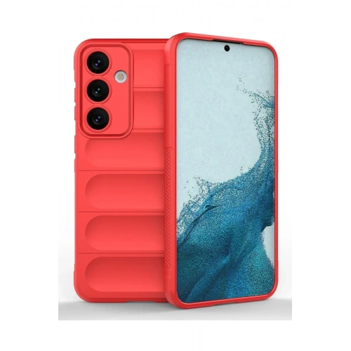 Mey İthalat®  Samsung Galaxy S24 Kılıf Optimum Silikon - Kırmızı