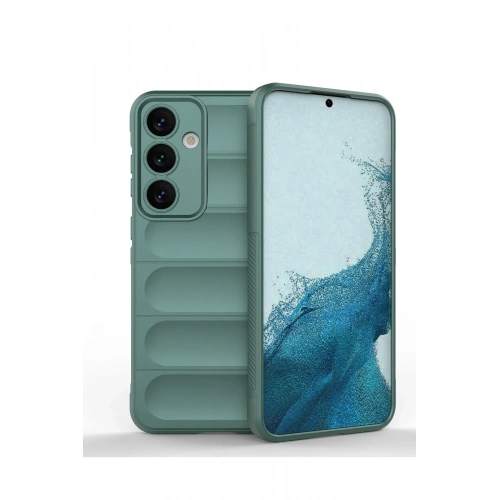 Mey İthalat®  Samsung Galaxy S24 Kılıf Optimum Silikon - Koyu Yeşil