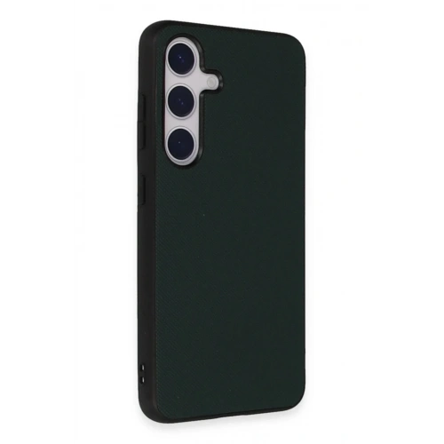 Mey İthalat®  Samsung Galaxy S24 Kılıf Taft Kapak - Koyu Yeşil