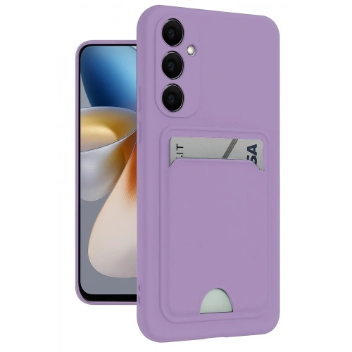 Mey İthalat®  Samsung Galaxy S24 Plus Kelvin Kartvizitli Silikon - Lila