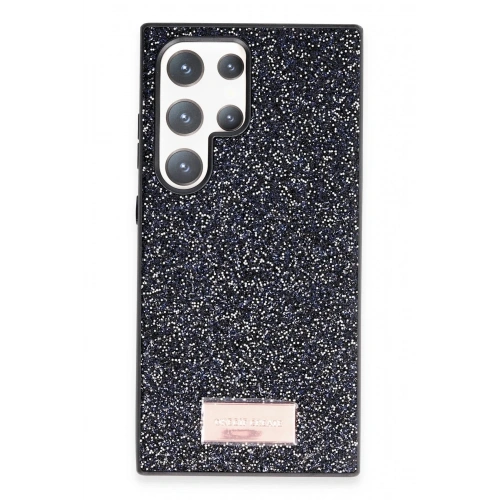 Mey İthalat®  Samsung Galaxy S24 Ultra Bright Simli Kapak - Siyah
