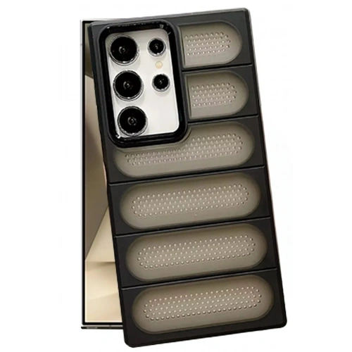 Mey İthalat®  Samsung Galaxy S24 Ultra Kılıf Airmax Silikon Kapak - Siyah