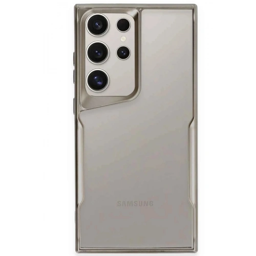 Mey İthalat®  Samsung Galaxy S24 Ultra Kılıf Boyi Silikon Kapak - Titan Gri