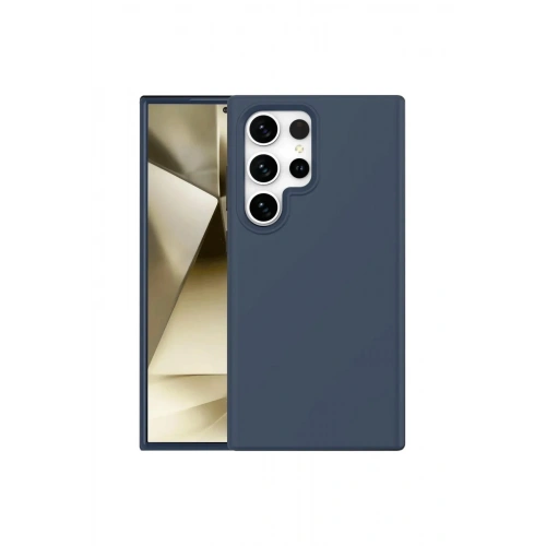 Mey İthalat®  Samsung Galaxy S24 Ultra Kılıf First Silikon - Lacivert