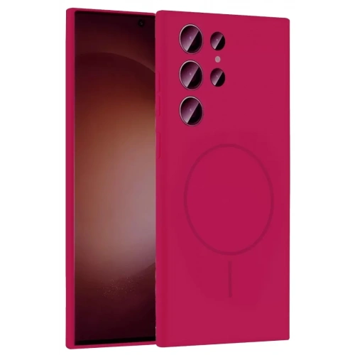Mey İthalat®  Samsung Galaxy S24 Ultra Kılıf Jully Magsafe Kapak - Pembe