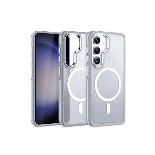 Mey İthalat®  Samsung Galaxy S24 Winner Magsafe Kapak - Gri