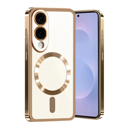 Mey İthalat®  Samsung Galaxy S25 Edge Kross Magneticsafe Kapak - Çöl Titanyum