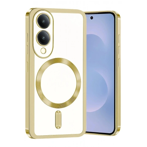 Mey İthalat®  Samsung Galaxy S25 Edge Kross Magneticsafe Kapak - Gold