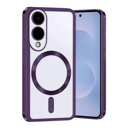 Mey İthalat®  Samsung Galaxy S25 Edge Kross Magneticsafe Kapak - Mor