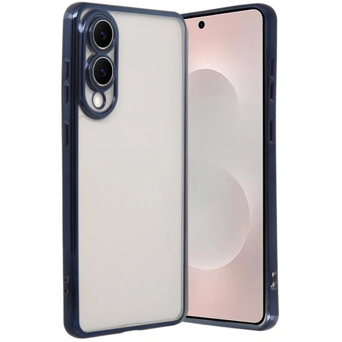 Mey İthalat®  Samsung Galaxy S25 Edge  Lensli Silikon - Lacivert