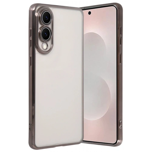 Mey İthalat®  Samsung Galaxy S25 Edge  Lensli Silikon - Titan Gri