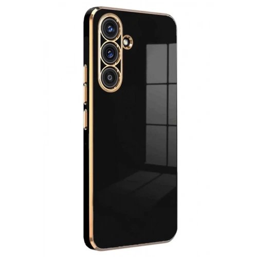 Mey İthalat®  Samsung Galaxy S25 FE Volet Silikon - Siyah