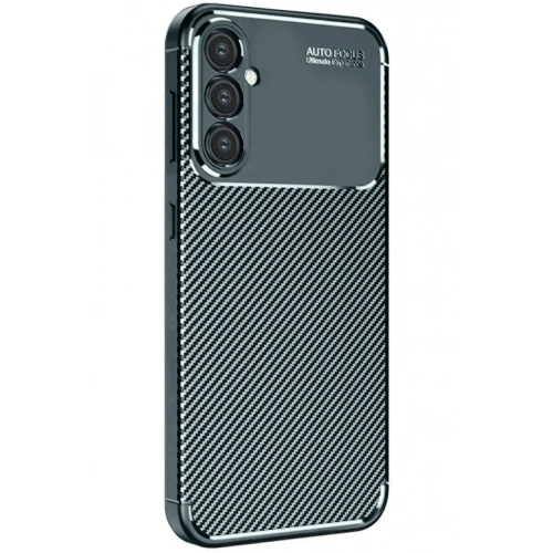 Mey İthalat®  Samsung Galaxy S25 Plus Kılıf Auto Focus Karbon Kapak - Koyu Yeşil