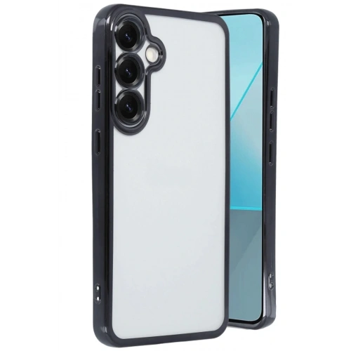 Mey İthalat®  Samsung Galaxy S25 Plus Kılıf  Lensli Silikon - Siyah
