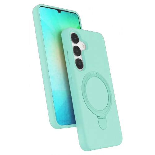 Mey İthalat®  Samsung Galaxy S25 Regal Magsafe Standlı Kapak - Su Yeşili