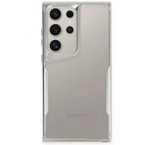 Mey İthalat®  Samsung Galaxy S25 Ultra Kılıf Boyi Silikon Kapak - Gümüş