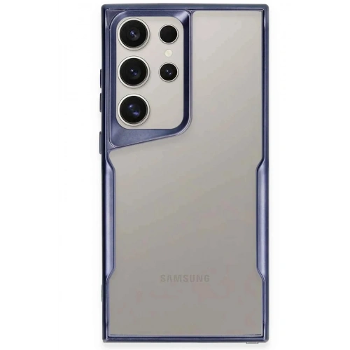 Mey İthalat®  Samsung Galaxy S25 Ultra Kılıf Boyi Silikon Kapak - Lacivert