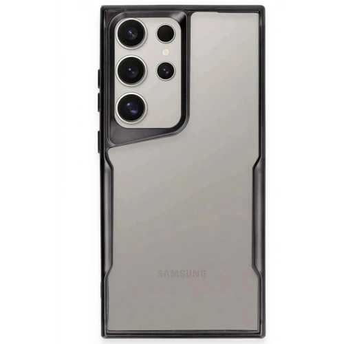 Mey İthalat®  Samsung Galaxy S25 Ultra Kılıf Boyi Silikon Kapak - Siyah