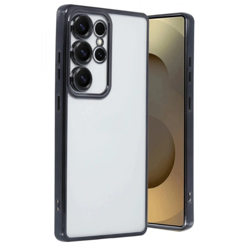Mey İthalat®  Samsung Galaxy S25 Ultra Kılıf  Lensli Silikon - Siyah