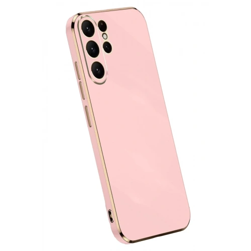 Mey İthalat®  Samsung Galaxy S25 Ultra Kılıf Volet Silikon - Pembe