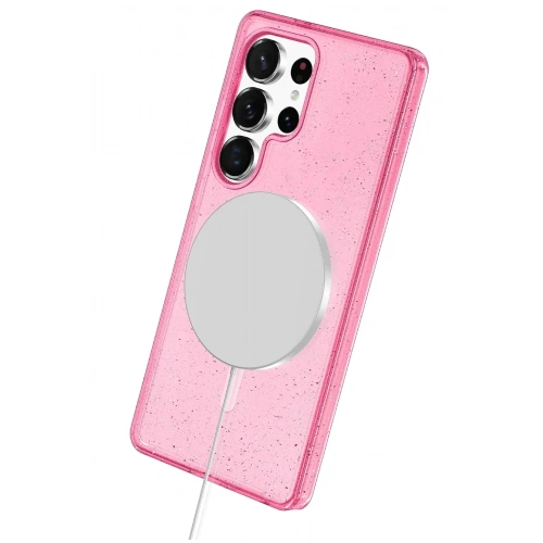 Mey İthalat®  Samsung Galaxy S25 Ultra Star Magsafe Kapak - Pembe