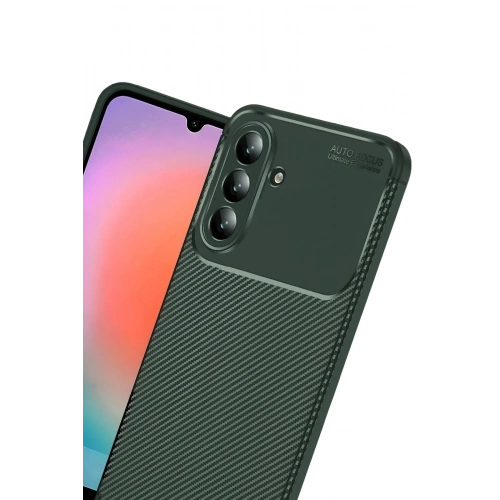 Mey İthalat®  Samsung Galaxy S26 Plus Auto Focus Karbon Kapak - Koyu Yeşil