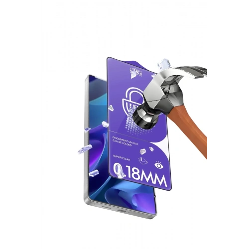 Mey İthalat®  Samsung Galaxy S26 Plus Bilvis 3D Cam Ekran Koruyucu - Siyah