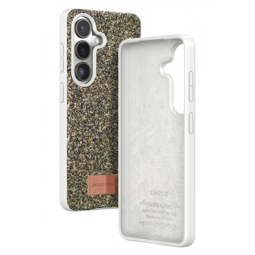 Mey İthalat®  Samsung Galaxy S26 Plus Bright Simli Kapak - Gold