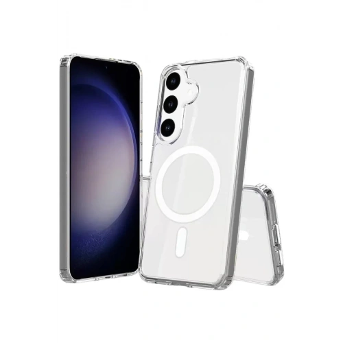 Mey İthalat®  Samsung Galaxy S26 Plus Magneticsafe Şeffaf Silikon - Şeffaf
