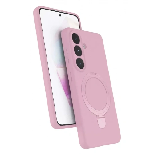 Mey İthalat®  Samsung Galaxy S26 Plus Regal Magsafe Standlı Kapak - Açık Pembe