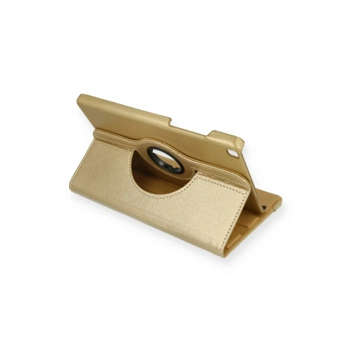 Mey İthalat®  Samsung Galaxy T290 Tab A 8 Kılıf 360 Tablet Deri Kılıf - Gold