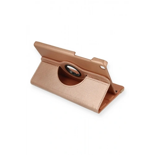 Mey İthalat®  Samsung Galaxy T290 Tab A 8 Kılıf 360 Tablet Deri Kılıf - Rose Gold