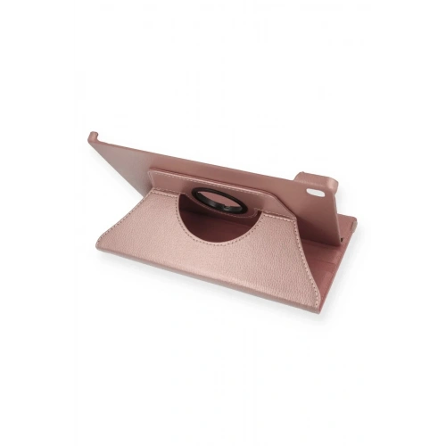Mey İthalat®  Samsung Galaxy T500 Tab A7 10.4 Kılıf 360 Tablet Deri Kılıf - Rose Gold