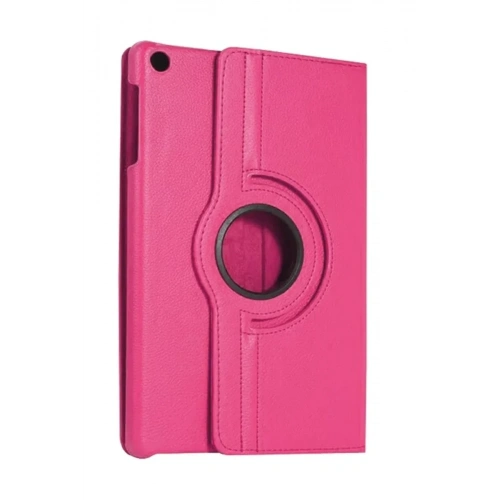 Mey İthalat®  Samsung Galaxy Tab A11 360 Tablet Deri Kılıf - Pembe