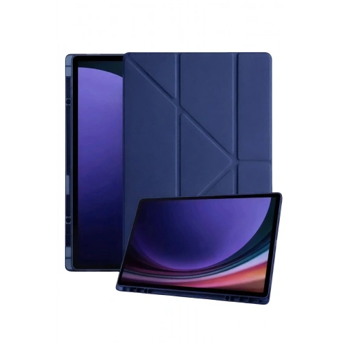 Mey İthalat®  Samsung Galaxy Tab A11 Plus Kalemlikli Mars Tablet Kılıfı - Lacivert