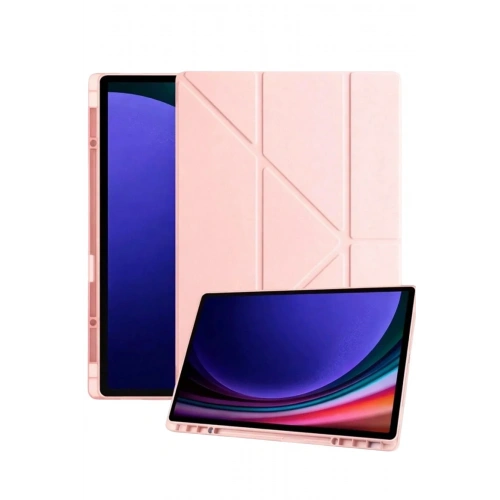 Mey İthalat®  Samsung Galaxy Tab A11 Plus Kalemlikli Mars Tablet Kılıfı - Rose Gold